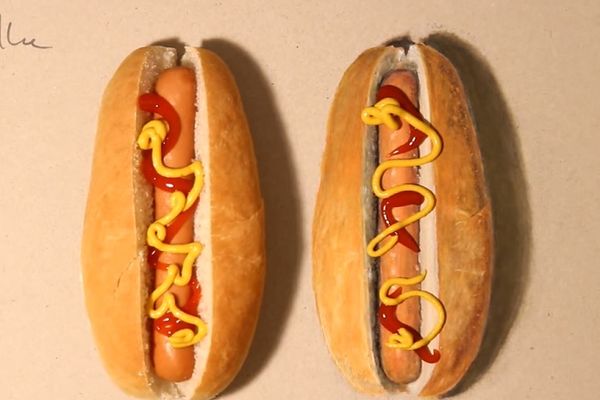 Da li možete da pogodite koji je hot-dog pravi, a koji je crtež? (VIDEO)