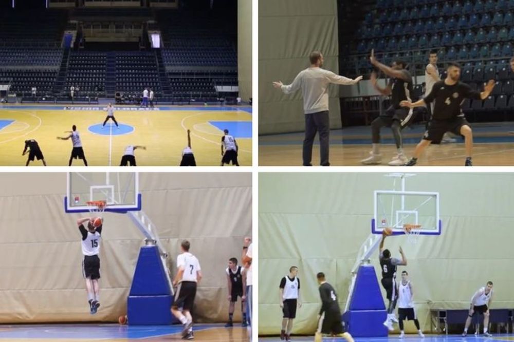 Kako izgleda jedan trening Partizana? Pršti na sve strane! (VIDEO)
