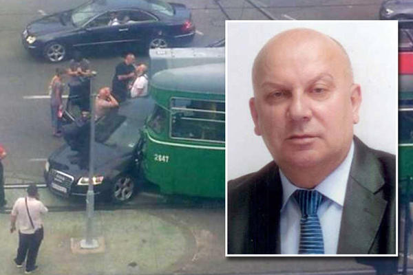 Funkcioner SPS divljao u lažnom automobilu Vlade, pa se zakucao u tramvaj u centru Beograda! (FOTO)