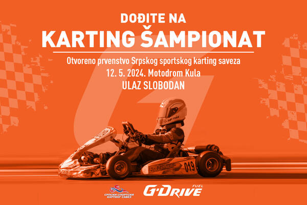 DOŽIVITE G-DRIVE #TAKOMOĆNO KARTING ISKUSTVO Čekamo te na drugoj trci karting šampionata!