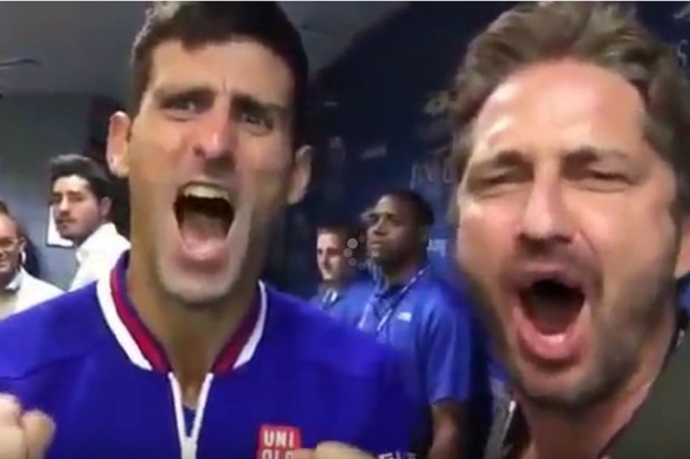 OVO JE SPARTA!!! Novak i slavni glumac burno proslavili titulu! (VIDEO)