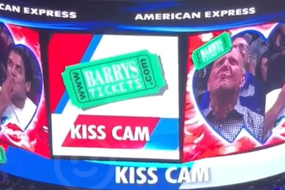 A sada se poljubite: Kamermani na genijalan način pomirili vlasnike zaraćenih NBA timova! (VIDEO)