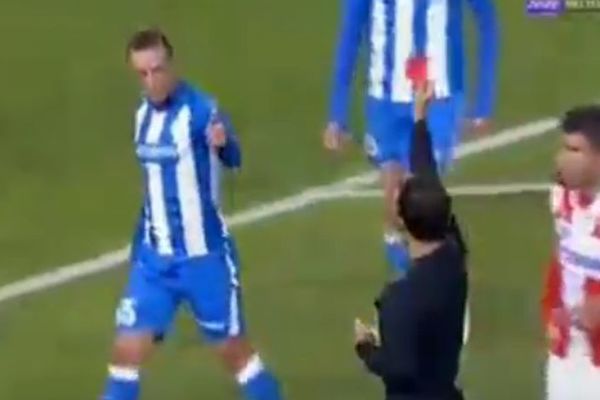Šta je to fudbaler OFK Beograda rekao sudiji da bi zaradio direktan crveni karton? (VIDEO)