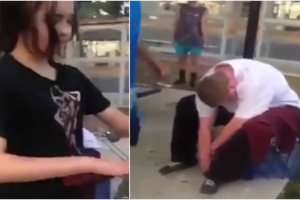 Jeziv snimak: Tinejdžerka brutalno udara dečka sa Daunovim sindromom! (VIDEO) (FOTO)