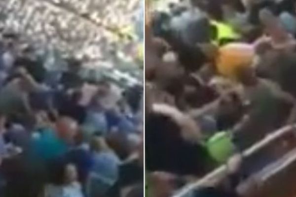 Španska brutalnost: Policija pesničila navijače Mančester sitija na meču sa Realom! (VIDEO)