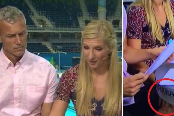 Akcija ispod stola usred prenosa: Olimpijska šampionka stručno ispipala poznatog sportistu! (FOTO) (VIDEO)