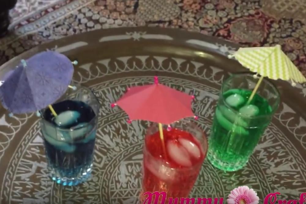 Blesavi i šareni! Najlakši način da napravite suncobrančiće za svoje omiljene koktele (VIDEO)