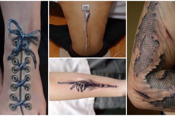 10 najluđih 3D tetovaža! Od #2 se ledi krv u žilama! (FOTO) (VIDEO)