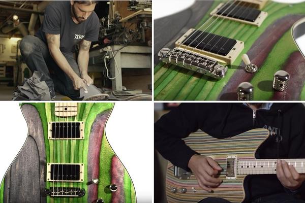 Od slomljenih skejtbordova pravi cool gitare. Veličanstvene su! (FOTO) (VIDEO)