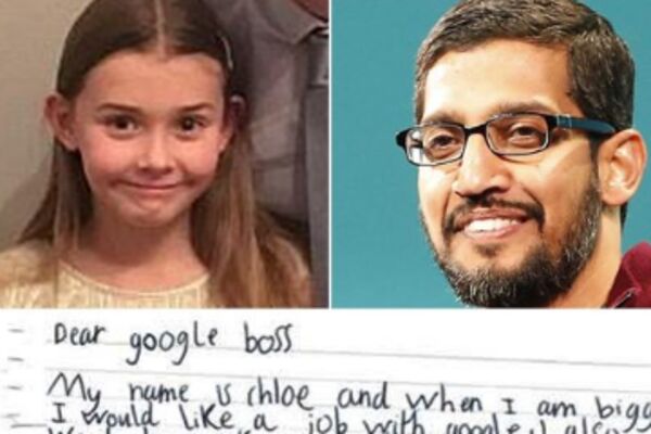 Sedmogodišnja devojčica poslala pismo šefu Gugla i tražila posao! Dobila odgovor koji je zaprepastio svet! (FOTO)