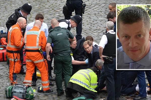 POLICAJAC KOJI SE HEROJSKI BORIO: Napadač u Londonu ga je zverski izbo nožem, bolničari nisu mogli da ga spasu! (FOTO)