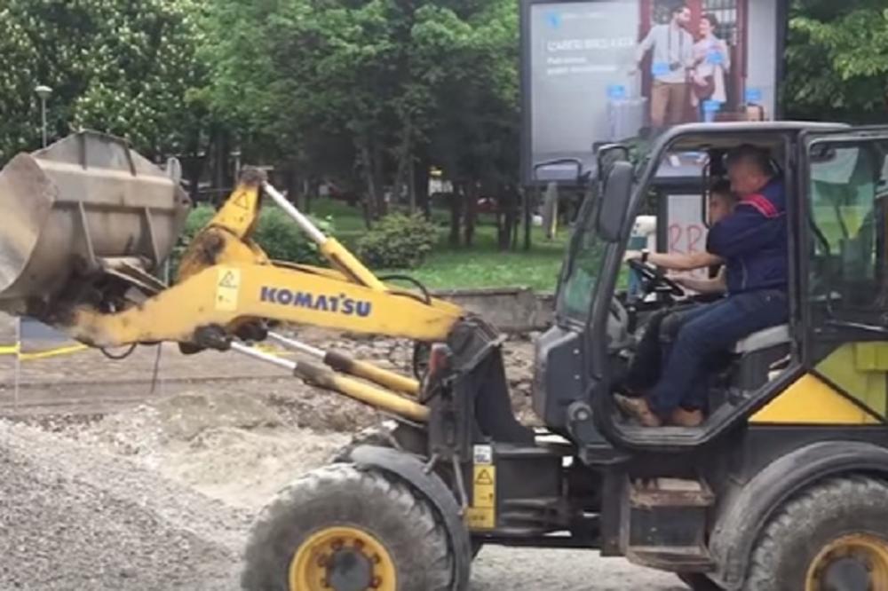 Dok je cela Srbija vrtela ćevape i kobasice, lucidni igrač Zvezde se dokazivao na gradilištu! (VIDEO)