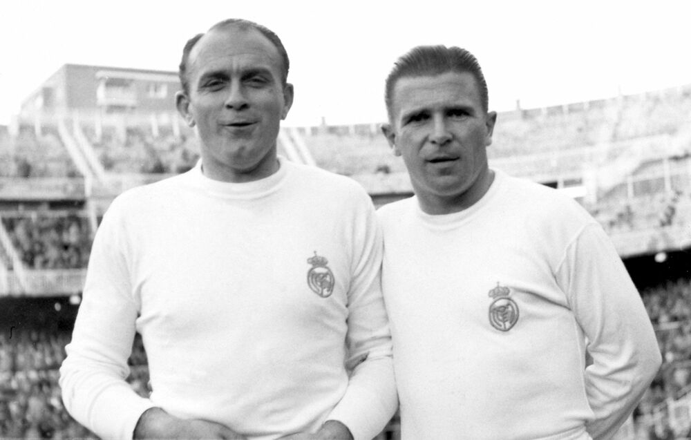 Alfredo Di Stefano i Ferenc Puškaš u dresu Reala
