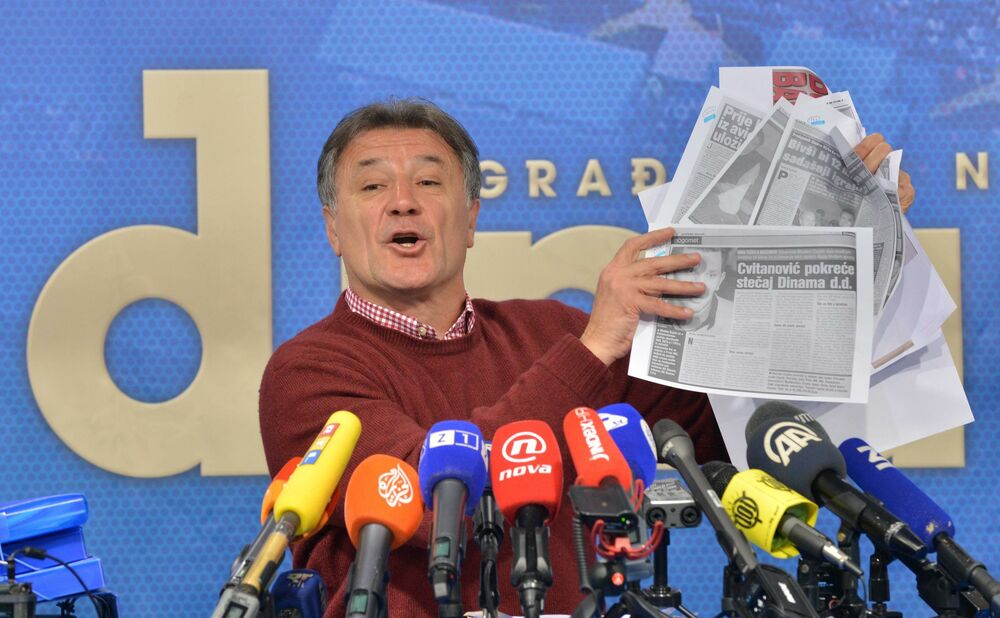 Zdravko Mamić je sa psovkama završio obraćanje novinarima