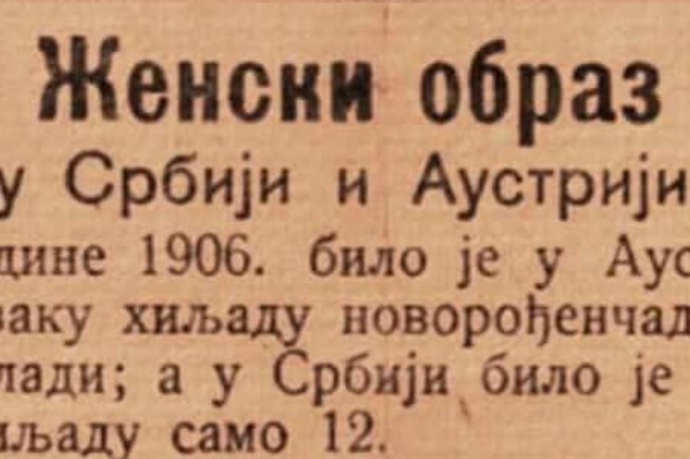 U AUSTRIJI 150 KOPILADI, A U SRBIJI 12: Ovaj tekst iz 1907. godine OTVORIĆE VAM OČI! (FOTO)