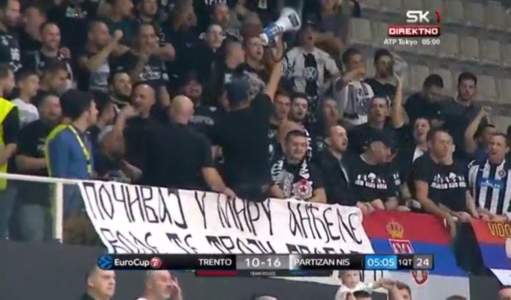 Lep gest navijača Partizana
