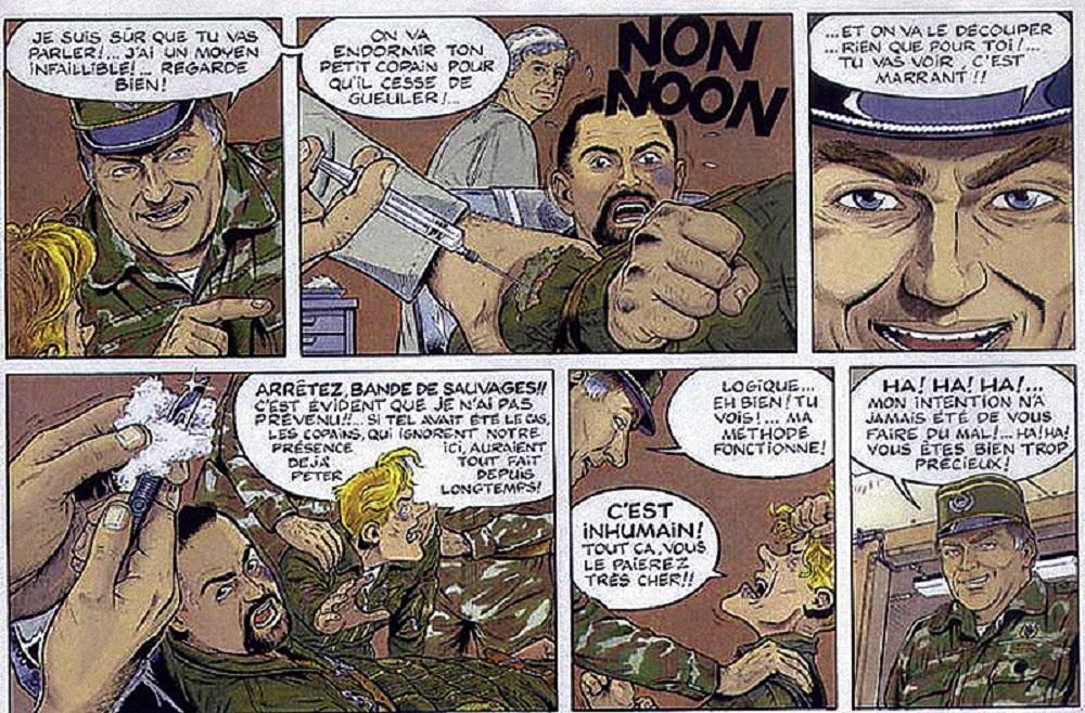 Strip u kome se Ratko Mladić predstavlja kao zločinac  