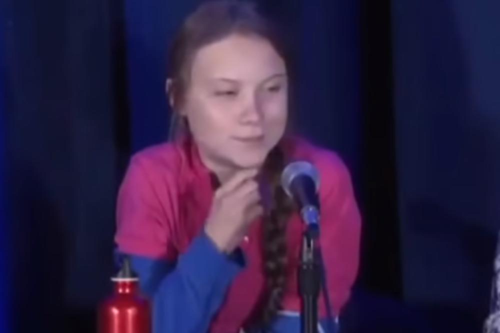 GRETA TUNBERG NA VIRLANOM SNIMKU: Devojčica se BAŠ ZBUNILA na konferenciji posle OVOG PITANJA (VIDEO)