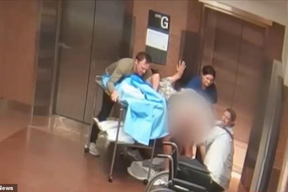 ŠOK SNIMAK IZ HODNIKA BOLNICE: Lekari nisu videli ovako LUDU SCENU (VIDEO)