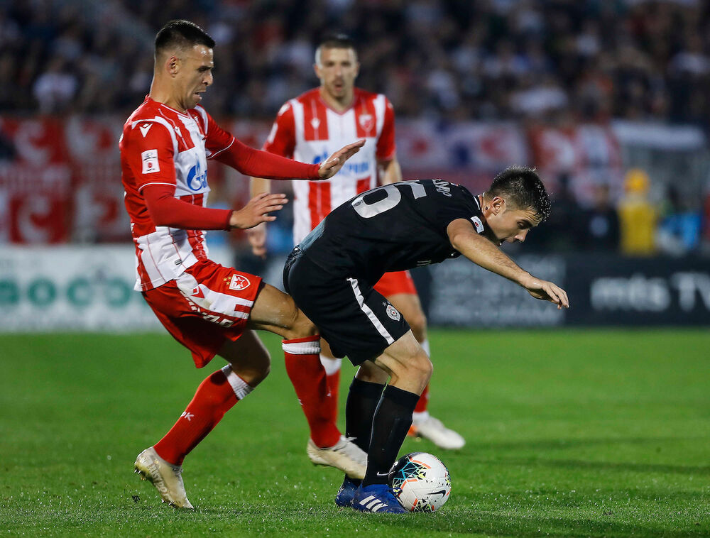 Marko Gobeljić na večitom derbiju između Partizana i Crvene zvezde