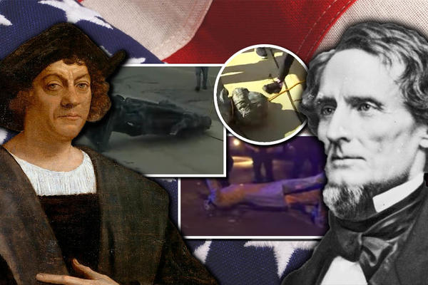 AMERIKA GORI ZBOG RASIZMA: Srušene statue Kristofera Kolumba i Džefersona Dejvisa! (VIDEO)