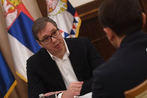 VUČIĆ SE SASTAO SA BUJAROM OSMANIJEM: Predsednik Srbije razgovarao sa šefom diplomatije Severne Makedonije! (FOTO)