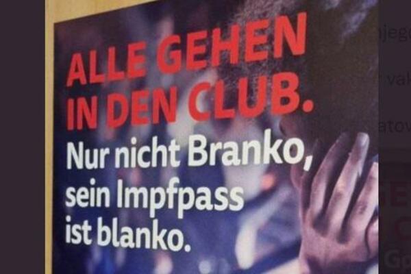 "SVI IDU U KLUB, SAMO NE IDE BRANKO" Srbi pobesneli zbog plakata u Beču, sada je otkrivena prava istina (FOTO)