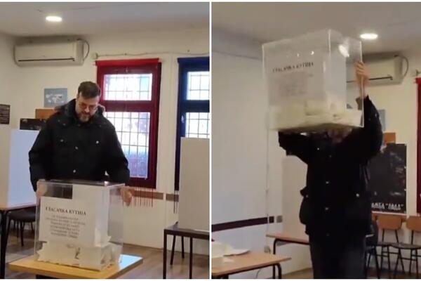 SASLUŠAN SRĐAN NOGO: Za razbijanje kutije na biračkom mestu rekao da je "ČIST POLITIČKI PERFORMANS"! (VIDEO)