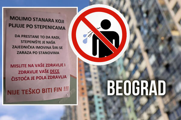 "ŠIRI SE ZARAZA PO STANOVIMA!" U zgradi u centru Beograda osvanulo UPOZORENJE, za sve je kriv JEDAN STANAR (FOTO)