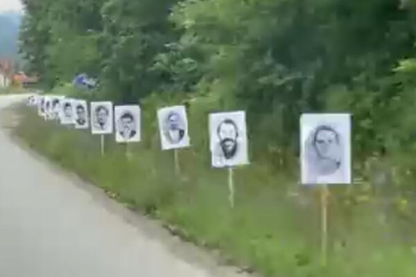 Uklonjene fotografije srpskih žrtava u Bratuncu (VIDEO)