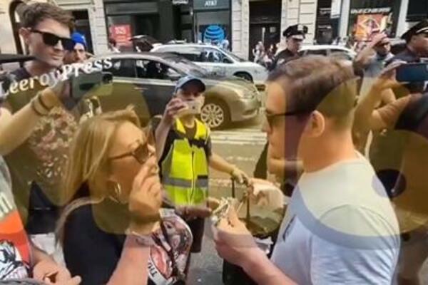"MALI TI JE": Došao na protest vegana sa KEBABOM, reakcija demonstrantkinje zapalila MREŽE, ovo je HIT! (VIDEO)
