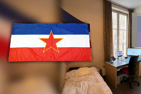 FOTKA KOJA JE DIGLA SVET NA NOGE: Zastave 3 države KRASE jednu studentsku sobu, probudila se JUGONOSTALGIJA! (FOTO)