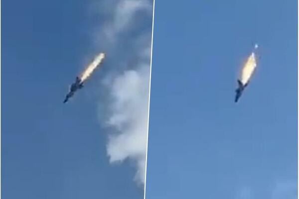 HAOS NA NEBU IZNAD RUSIJE: Kamera zabeležila pad MiG-31 u Močenogorsku! (VIDEO)