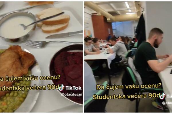 MESO, POVRĆE, DEZERT I TO SVE ZA 90 DINARA: Novosadski student snimio obrok, da vidite tek ŠNICLU kolika je (VIDEO)