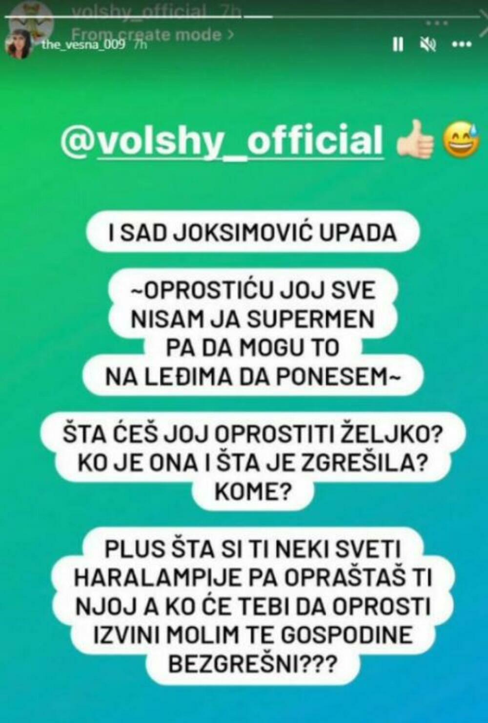 Prva žena Željka Joksimovića, ne prestaje da intrigira javnost objavama na Instagramu.