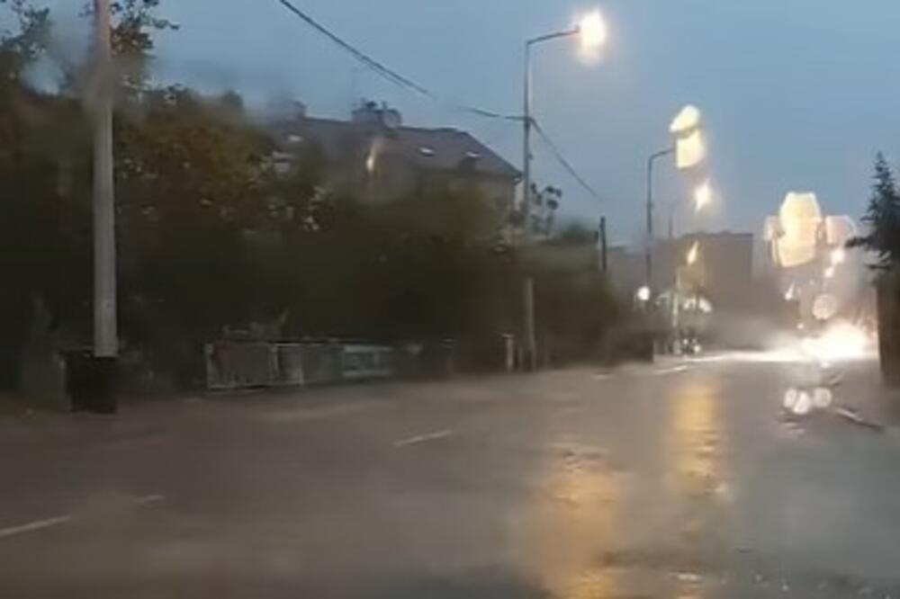 ŽUTI METEOALARM U HRVATSKOJ: Pljusak sa grmljavinom protutnjao zemljom, oluja u Zagrebu NAPRAVILA ŠTETU