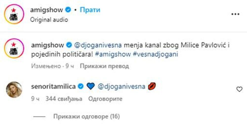 Milica Pavlović odgovorila je Đoganijevoj