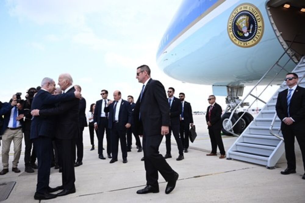 Džo Bajden i Benjamin Netanijahu tokom posete američkog predsednika Izraelu 