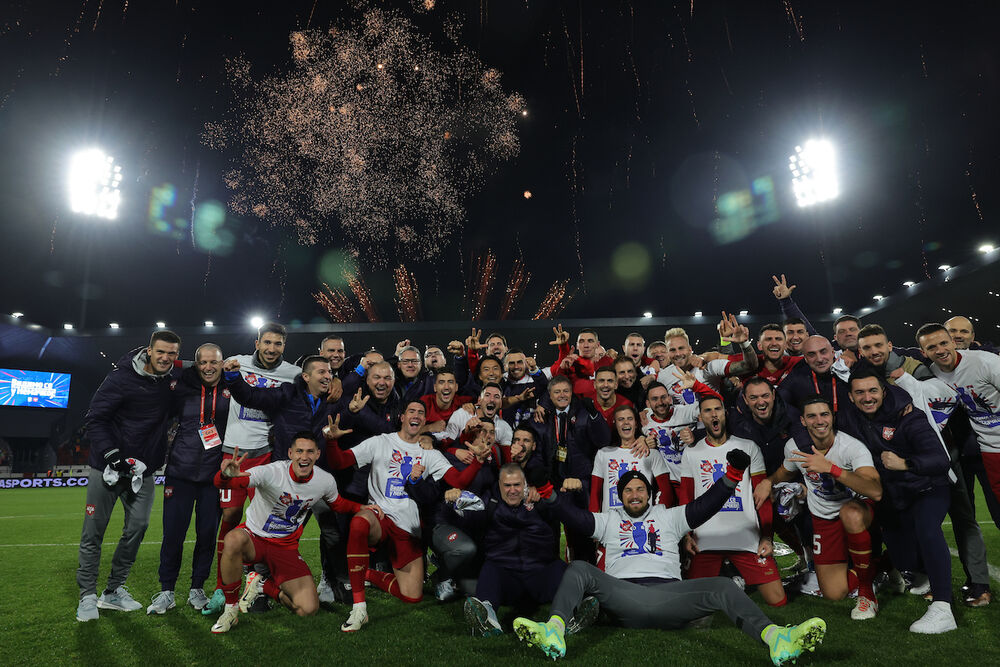 Fudbaleri Srbije slave plasman na Evropsko prvenstvo