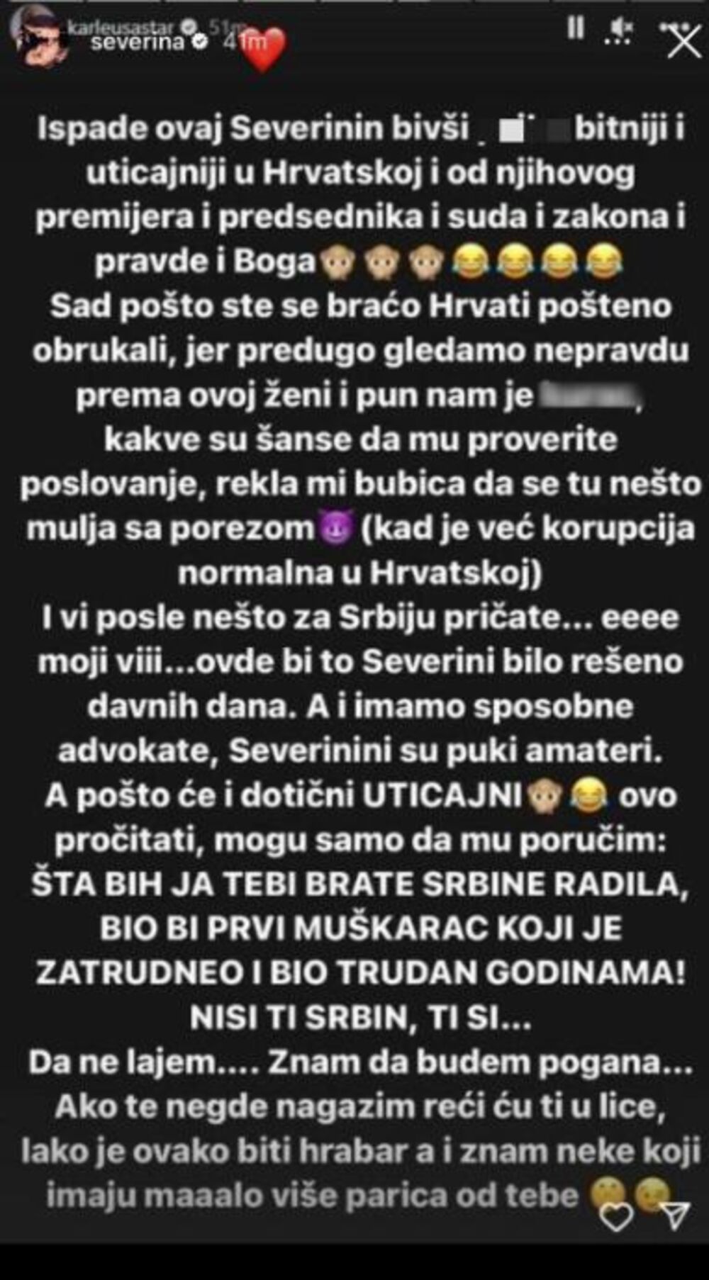 Objava Severine Vučković