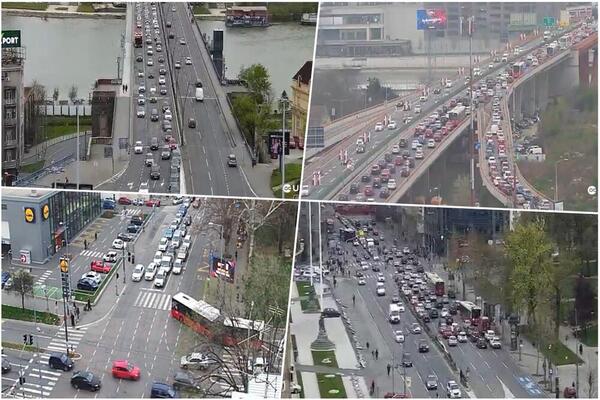 KOLAPS U BEOGRADU KAO DA JE PETAK: Glavne saobraćajnice neprohodne, izbegavajte ove delove prestonice! (FOTO)